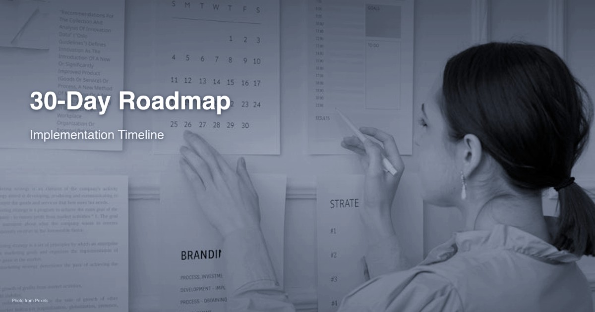 30-day implementation roadmap timeline