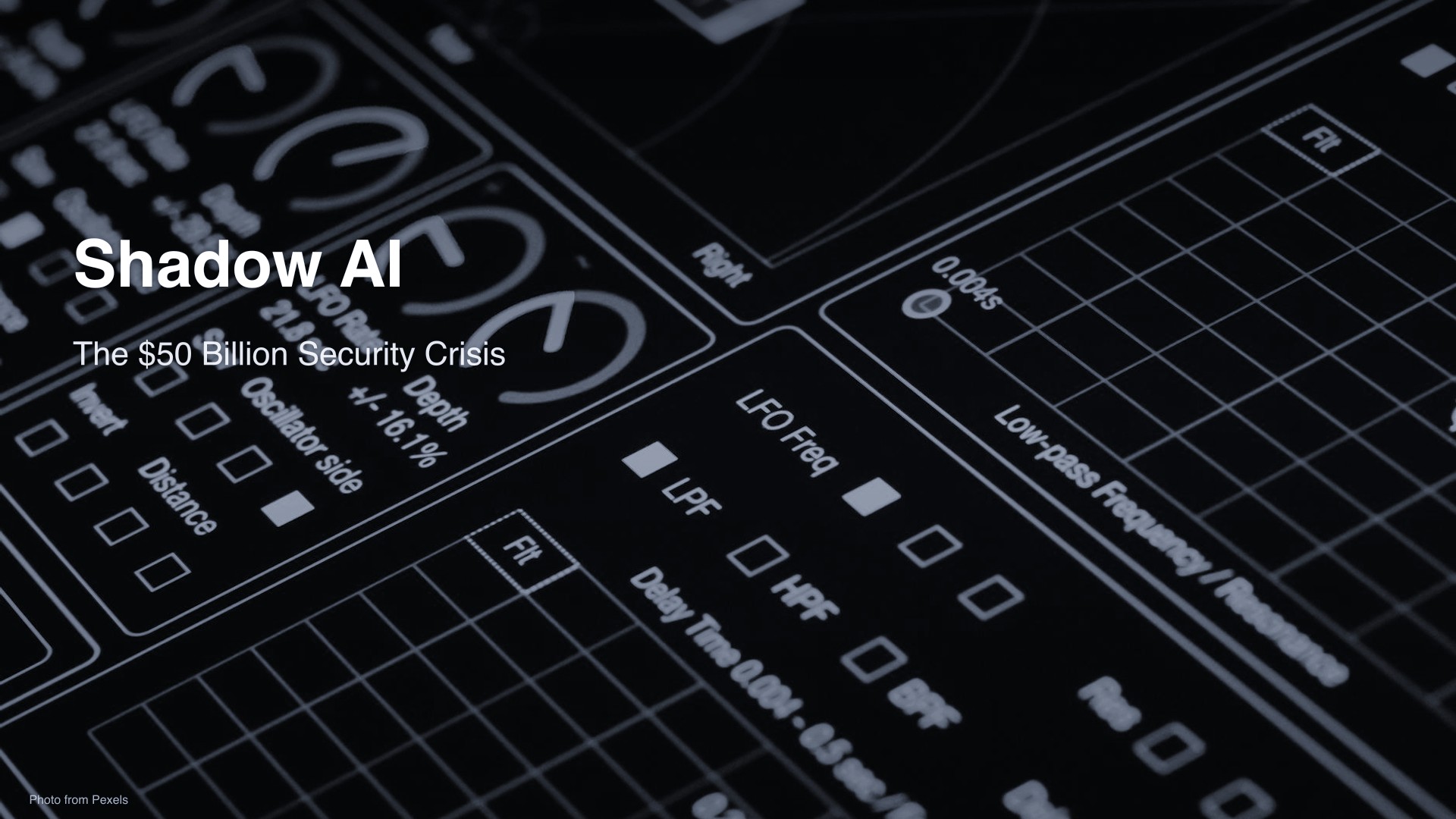 Shadow AI dashboard showing cybersecurity metrics and AI tool discovery